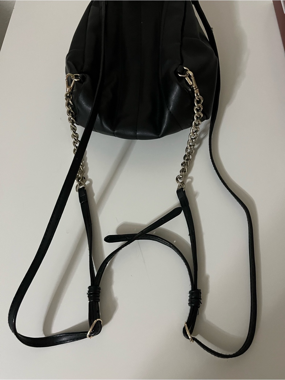 Victoria’s Secret Heart Black Quilted Mini Backpack - Picture 4 of 5